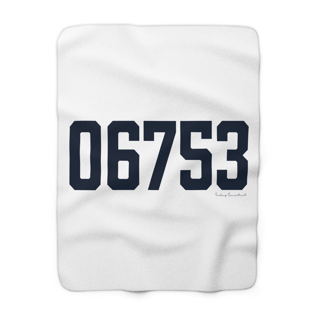 06753 Cornwall Connecticut Zip Code Sherpa Fleece Blanket