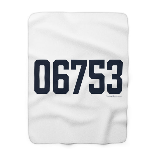 06753 Cornwall Connecticut Zip Code Sherpa Fleece Blanket