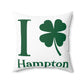 I Clover Hampton Spun Polyester Square Pillow