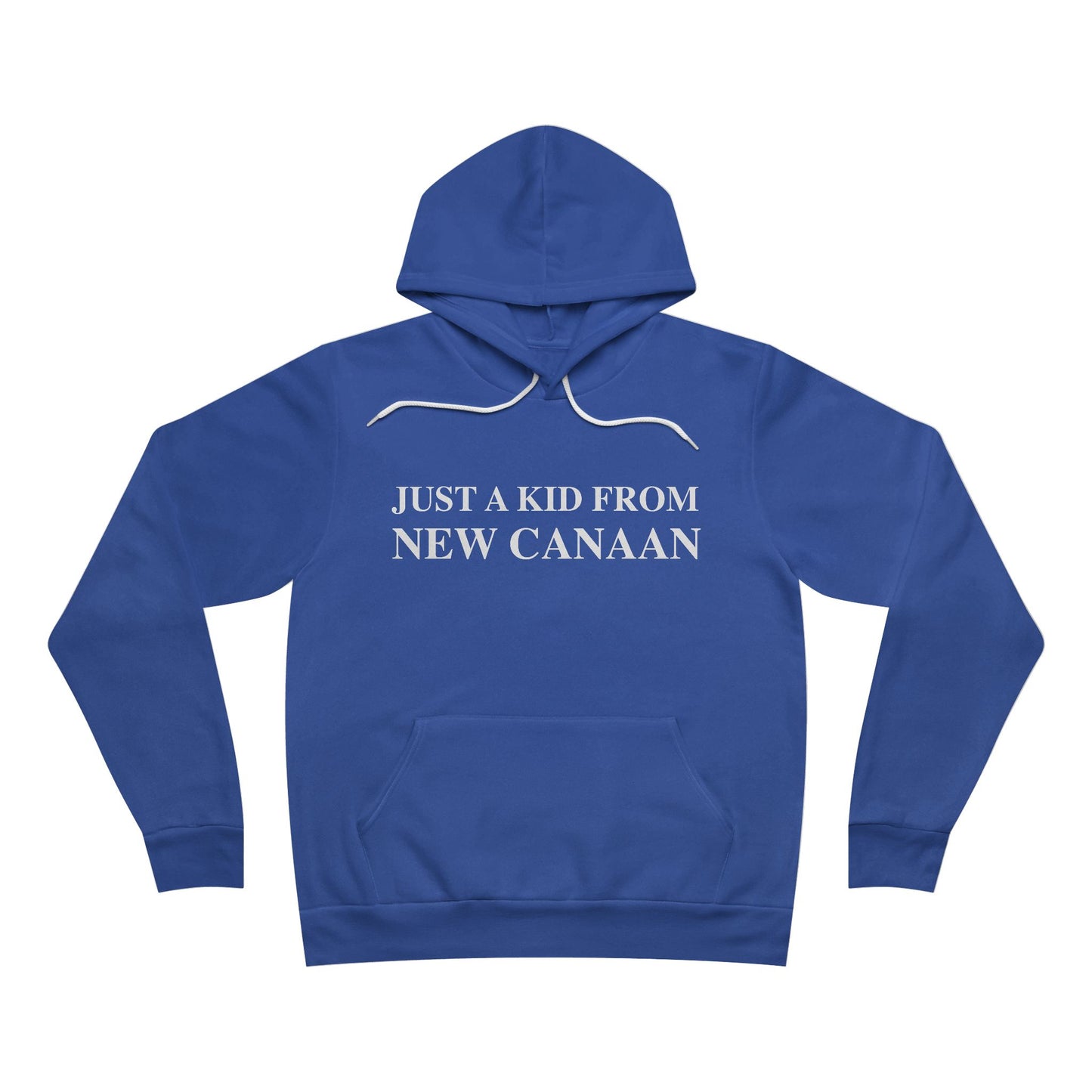 Just a kid from New Canaan Unisex Sponge Fleece Pullover Hoodie