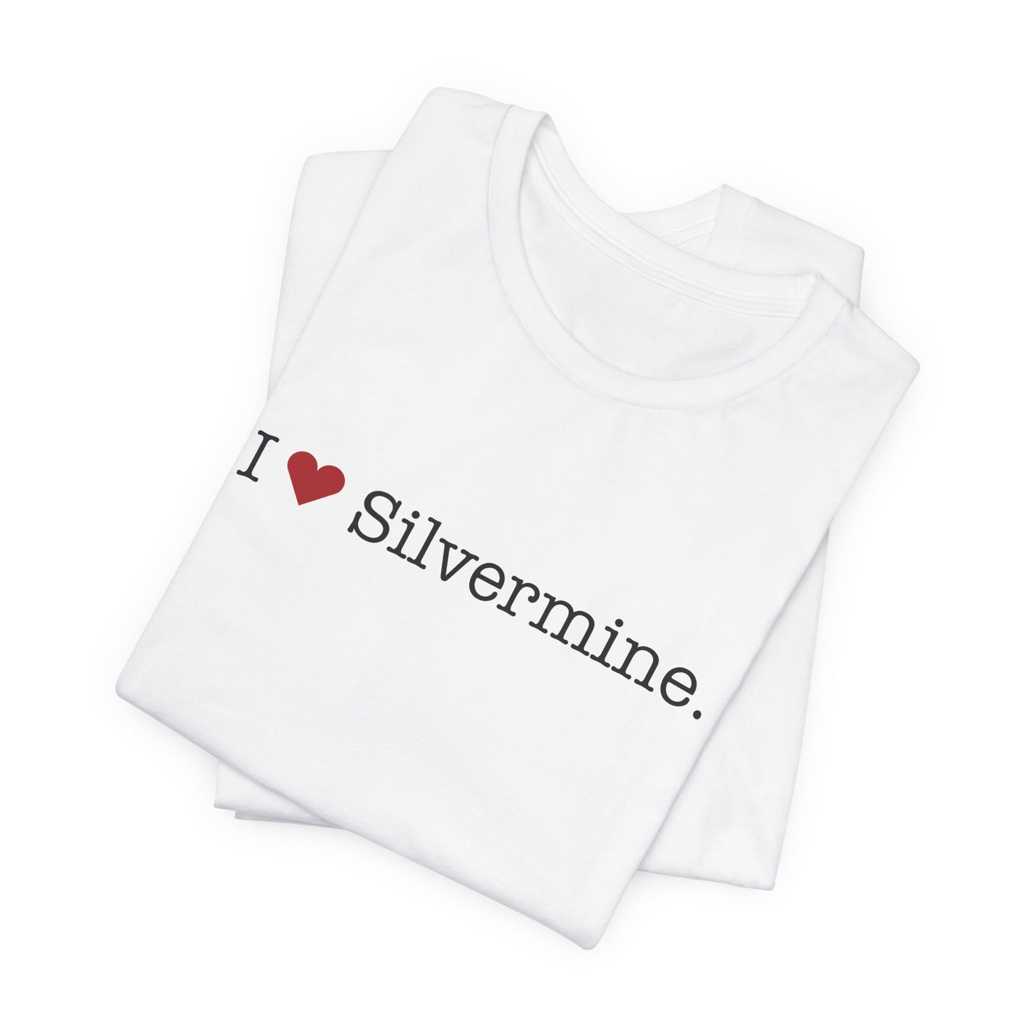 I Heart Silvermine. Unisex Jersey Short Sleeve T-Shirt