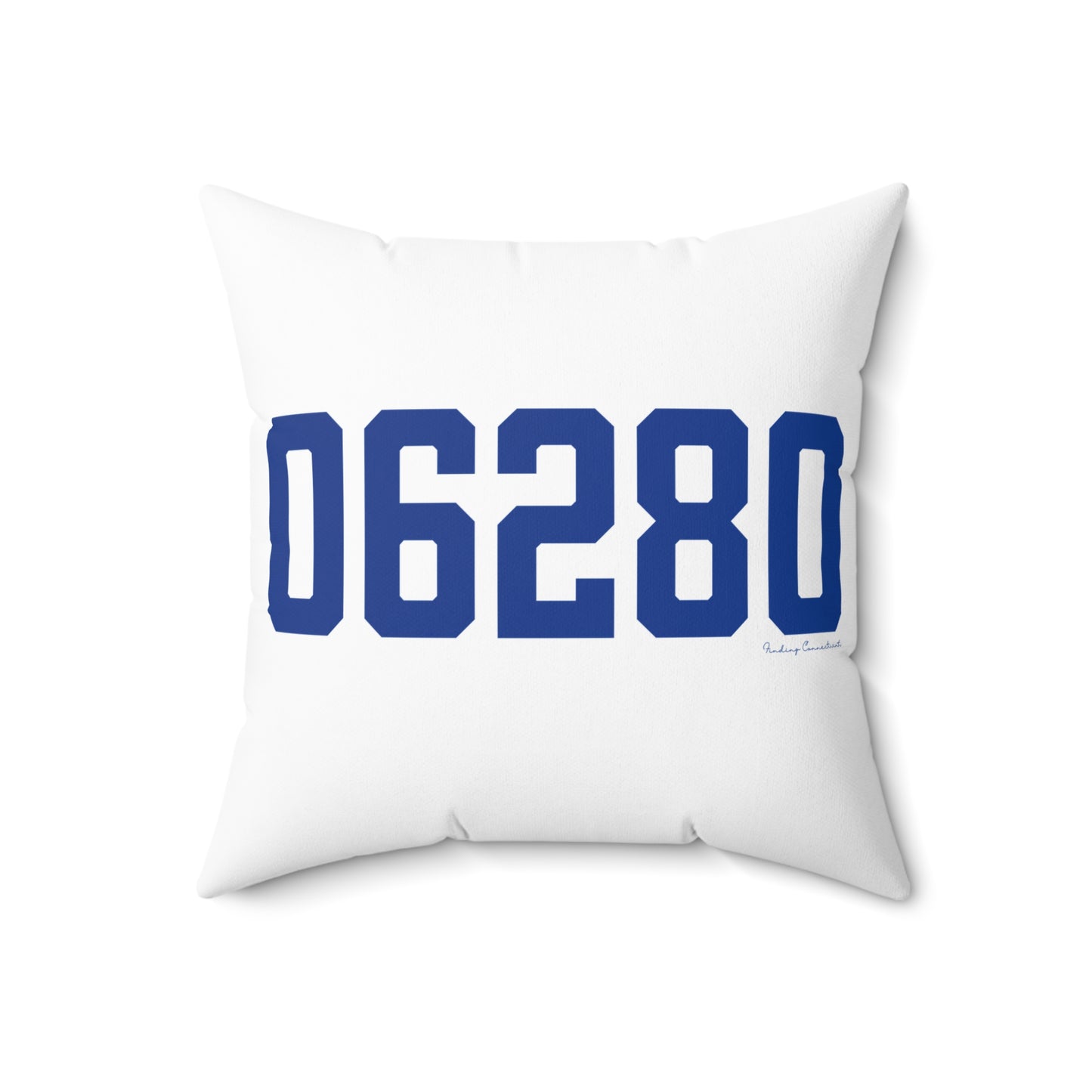 06280 Windham Connecticut Zip Code Spun Polyester Square Pillow