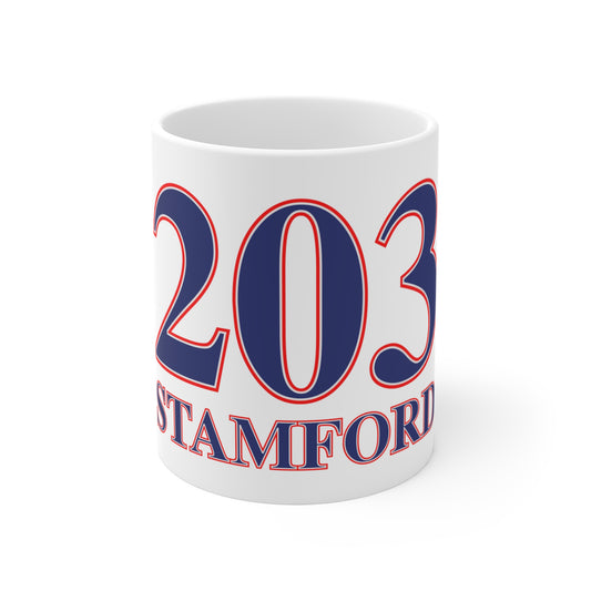 203 Stamford Red White & Blue Mug 11oz