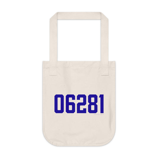 06281 Woodstock Connecticut Zip Code Organic Canvas Tote Bag