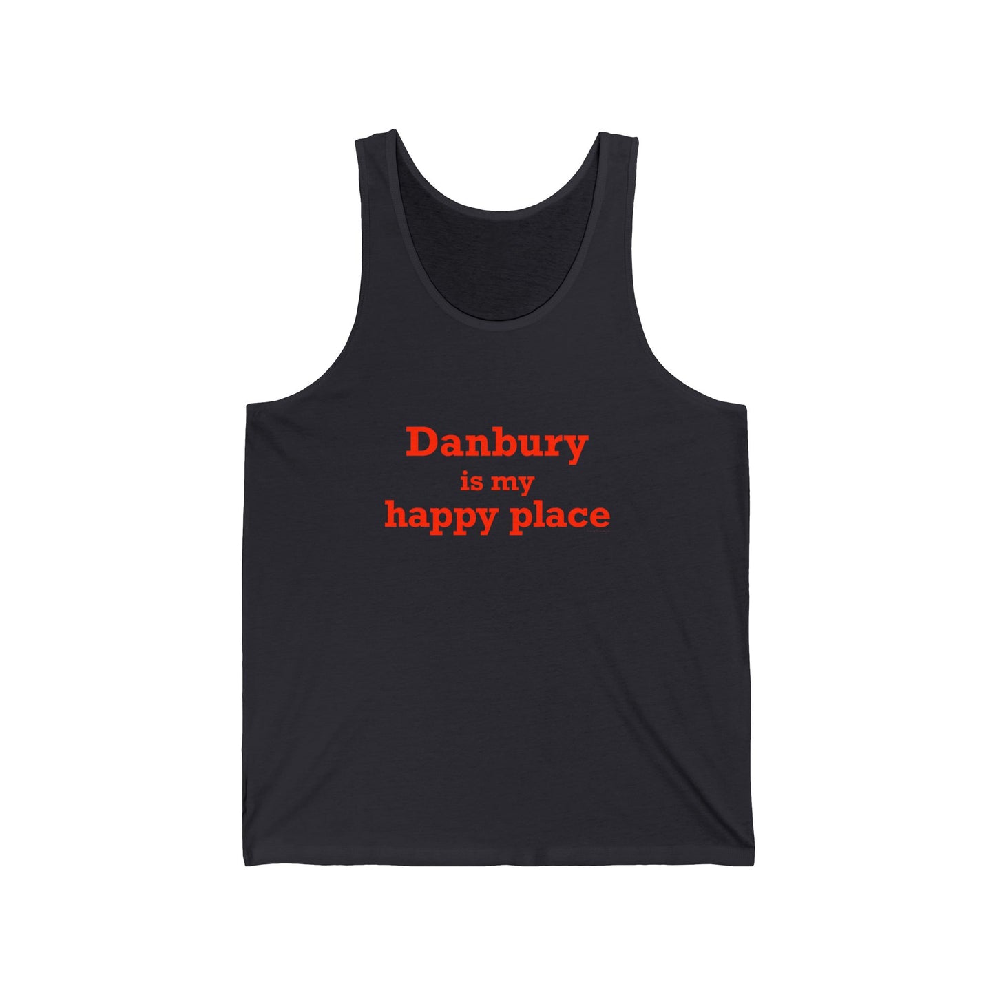 Danbury Is My Happy Place Unisex Jersey Tank Top
