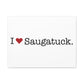 I Heart Saugatuck. Matte Canvas, Stretched, 1.25"