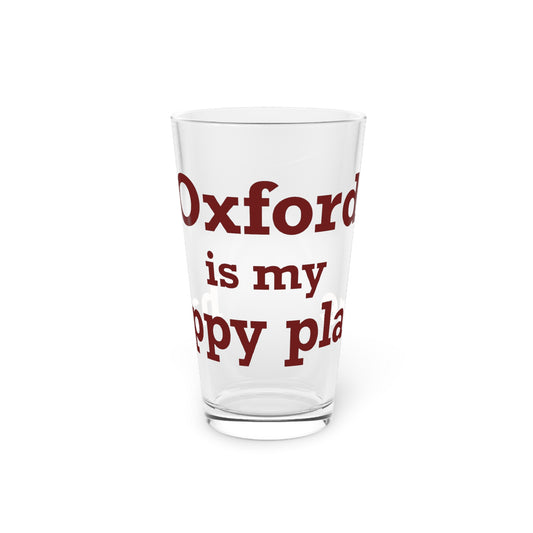 Oxford is My Happy Place Pint Glass, 16oz