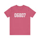 06807 - Greenwich CT Zip Code Unisex Jersey Short Sleeve T-Shirt