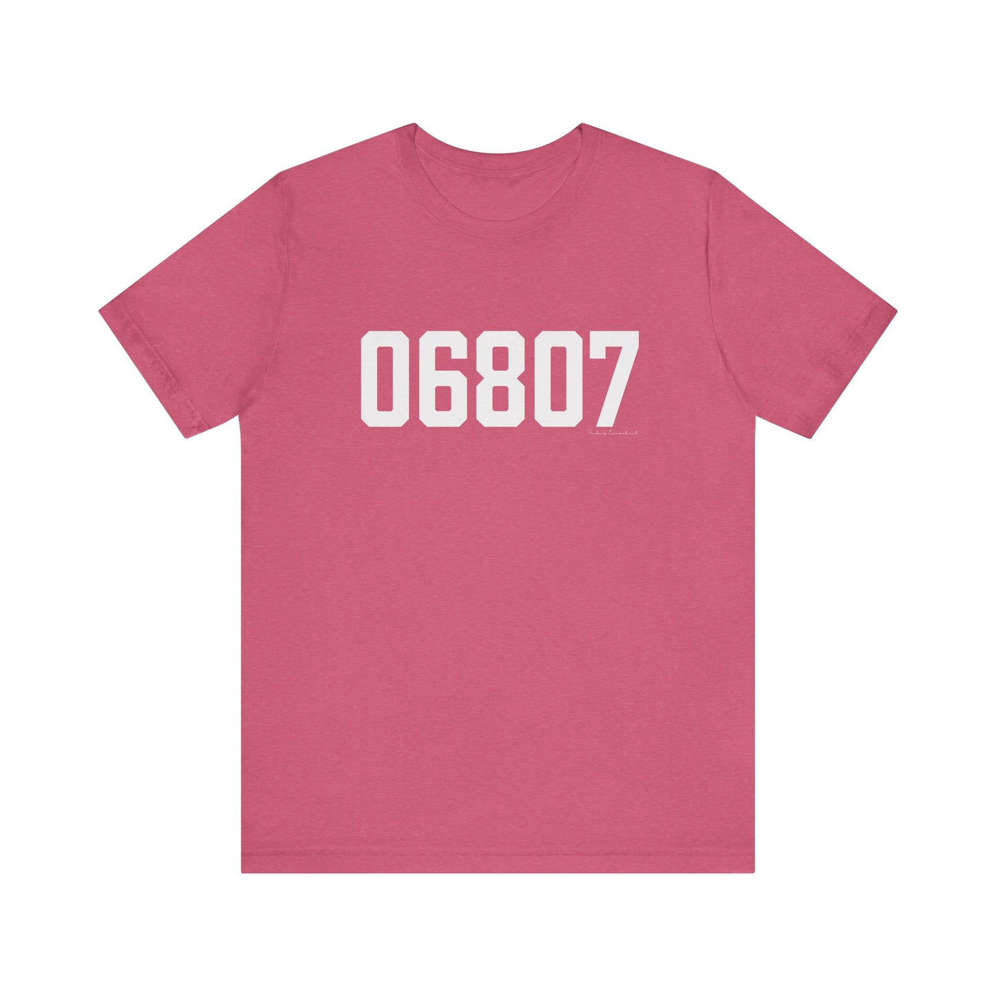 06807 - Greenwich CT Zip Code Unisex Jersey Short Sleeve T-Shirt
