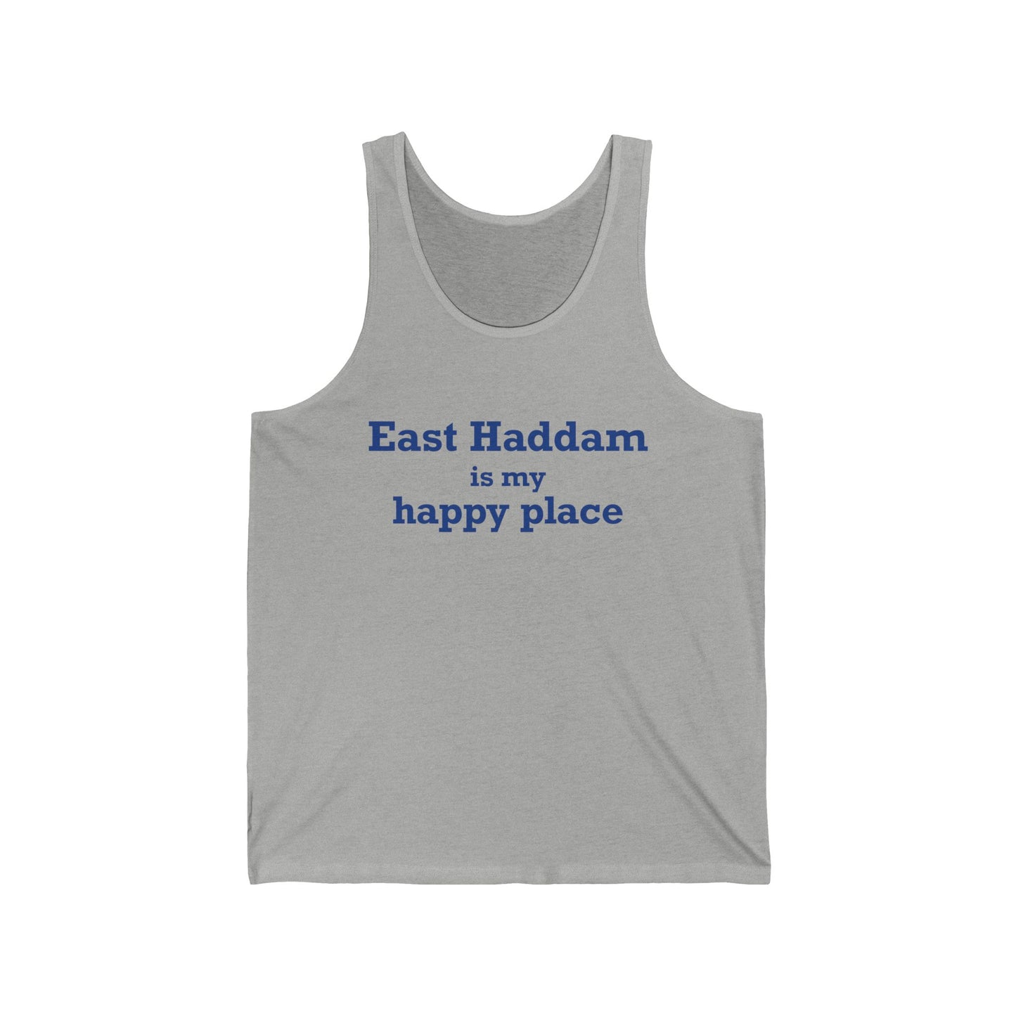 East Haddam is My Happy Place Unisex Jersey Tank Top