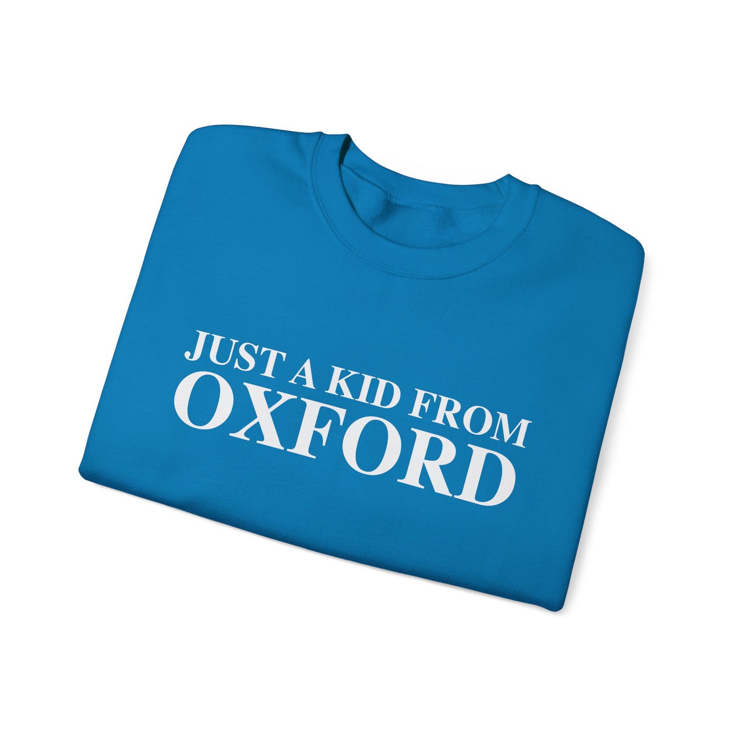 Just a kid from Oxford Unisex Heavy Blend™ Crewneck Sweatshirt