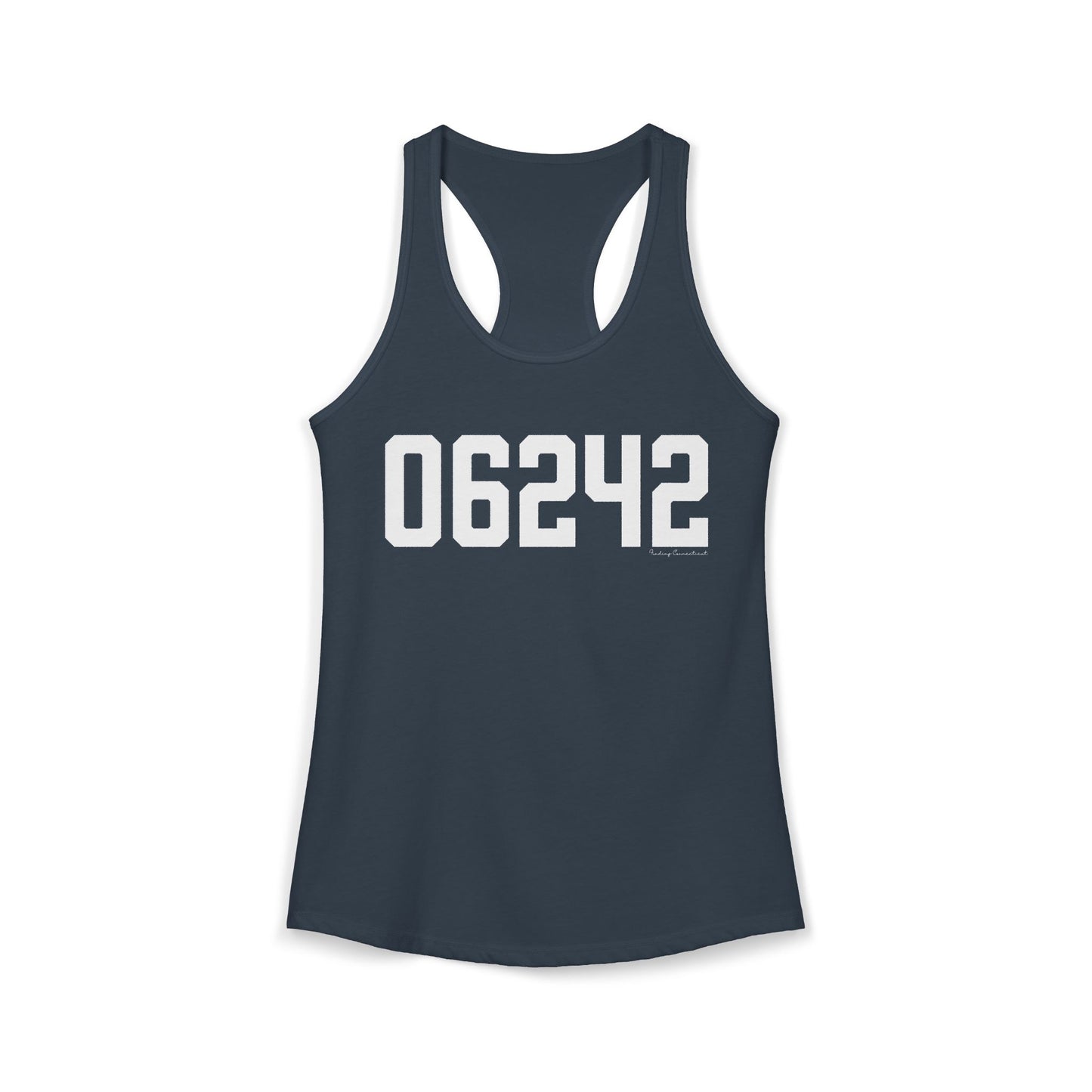 06242 Eastford CT Zip Code Women's Ideal Racerback Tank Top
