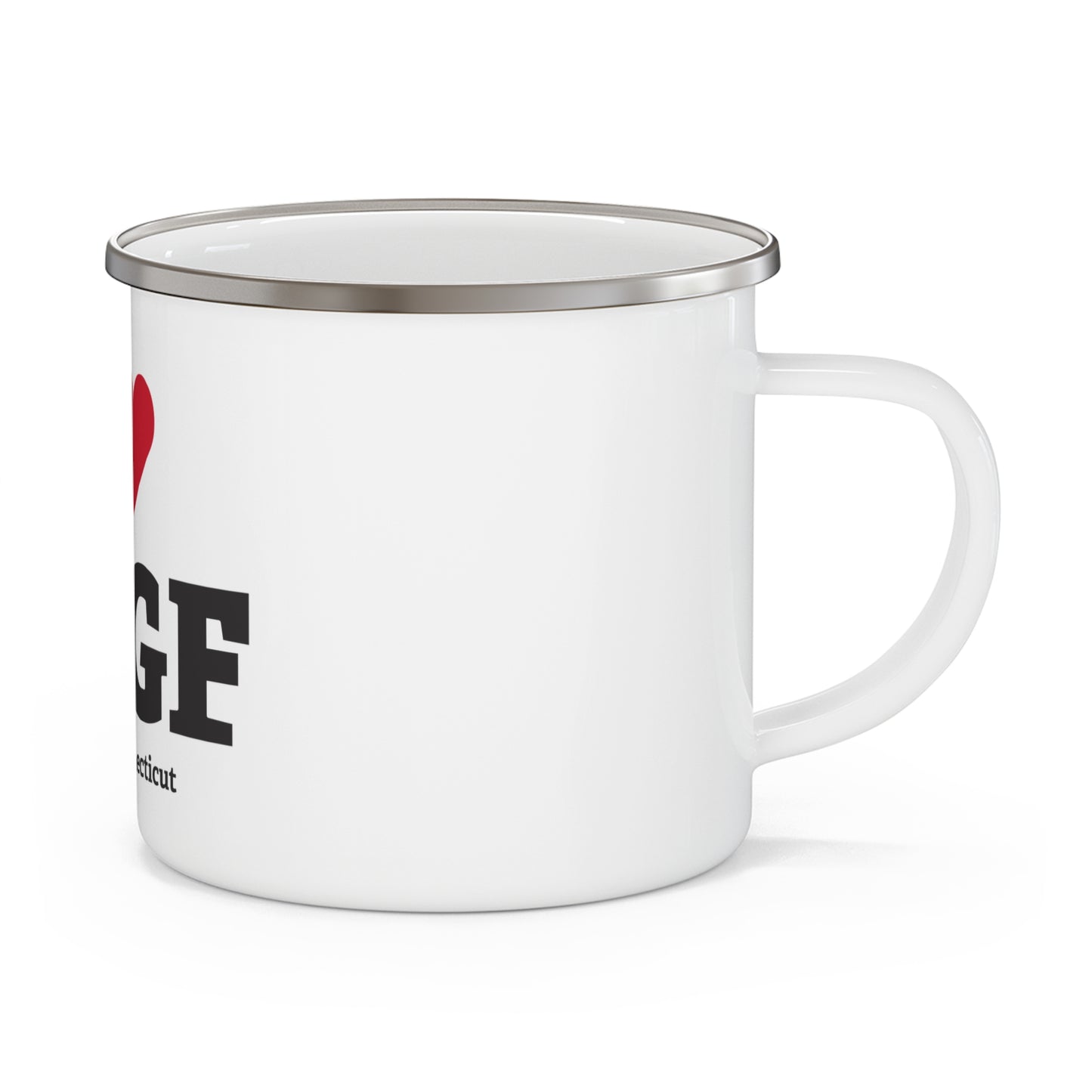I Heart RDGF Enamel Camping Mug