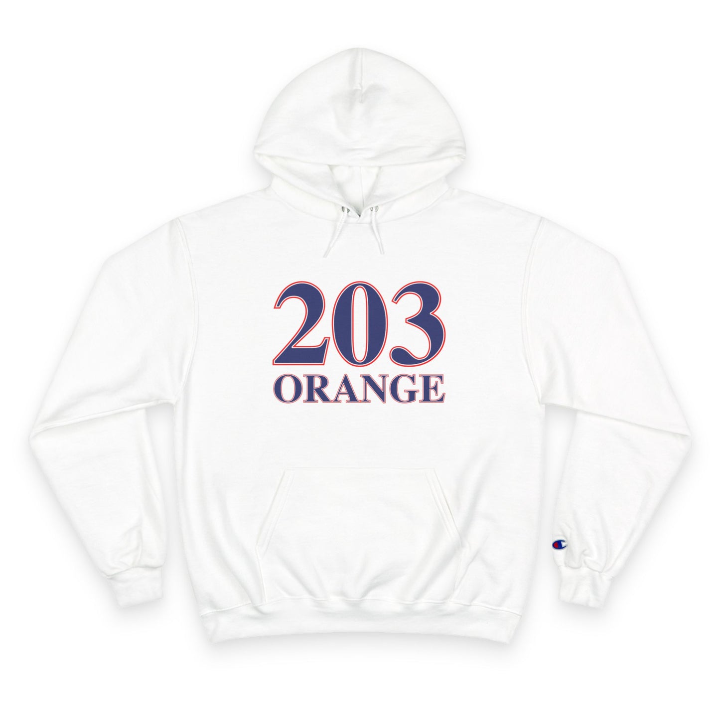 203 Orange Red White & Blue Champion Hoodie