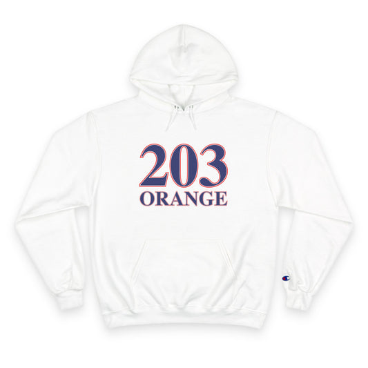 203 Orange Red White & Blue Champion Hoodie