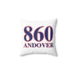 860 Andover Red, White & Blue Spun Polyester Square Pillow