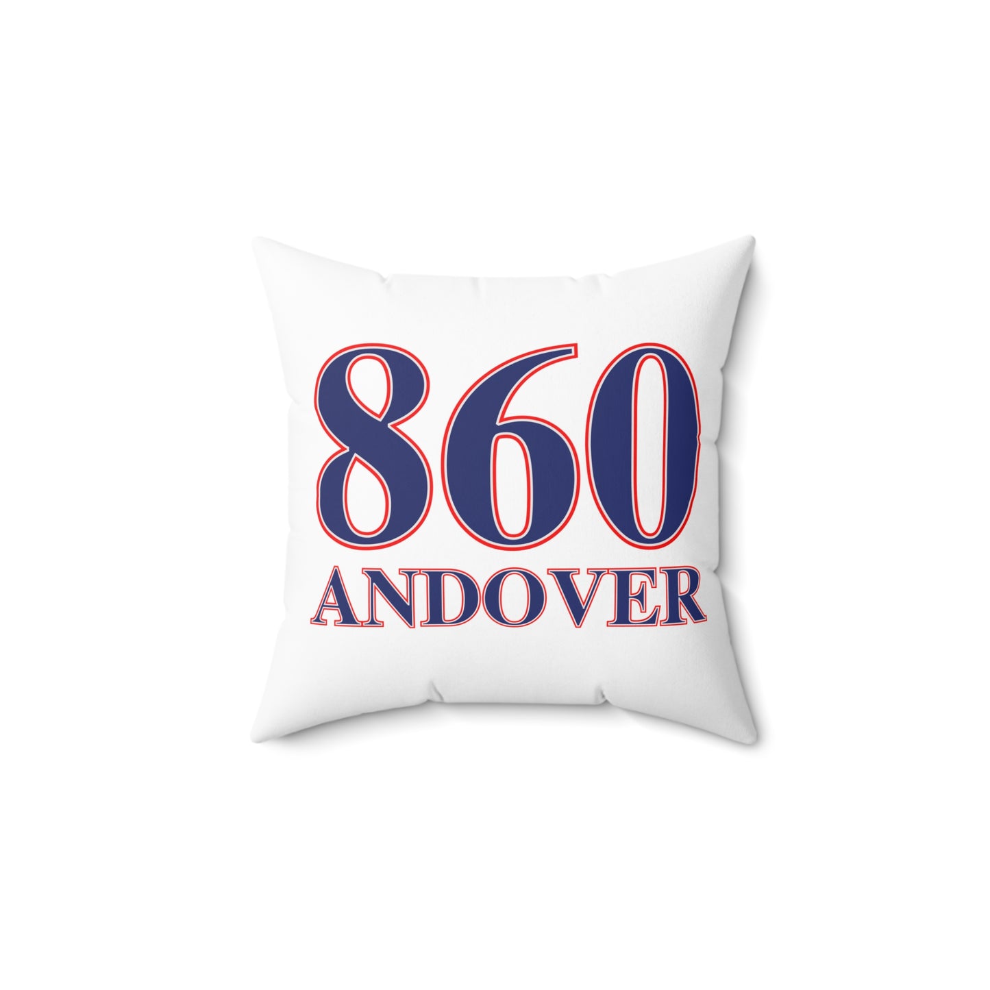 860 Andover Red, White & Blue Spun Polyester Square Pillow