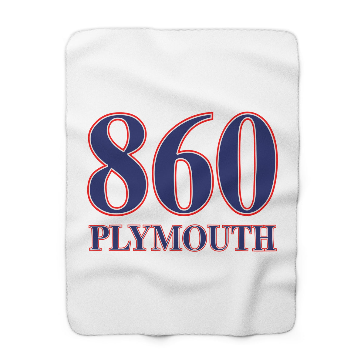 Plymouth Red, White & Blue Sherpa Fleece Blanket