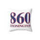 860 Stonington Red, White & Blue Spun Polyester Square Pillow