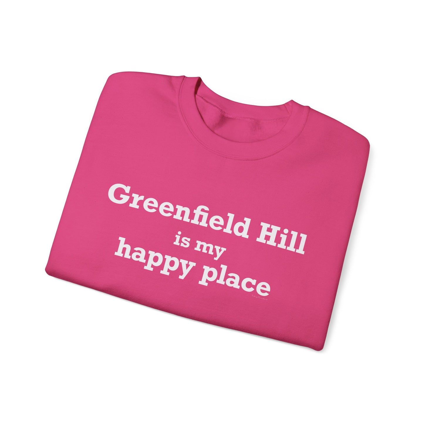 Greenfield Hill is My Happy Place Unisex Heavy Blend™ Crewneck Sweatshirt