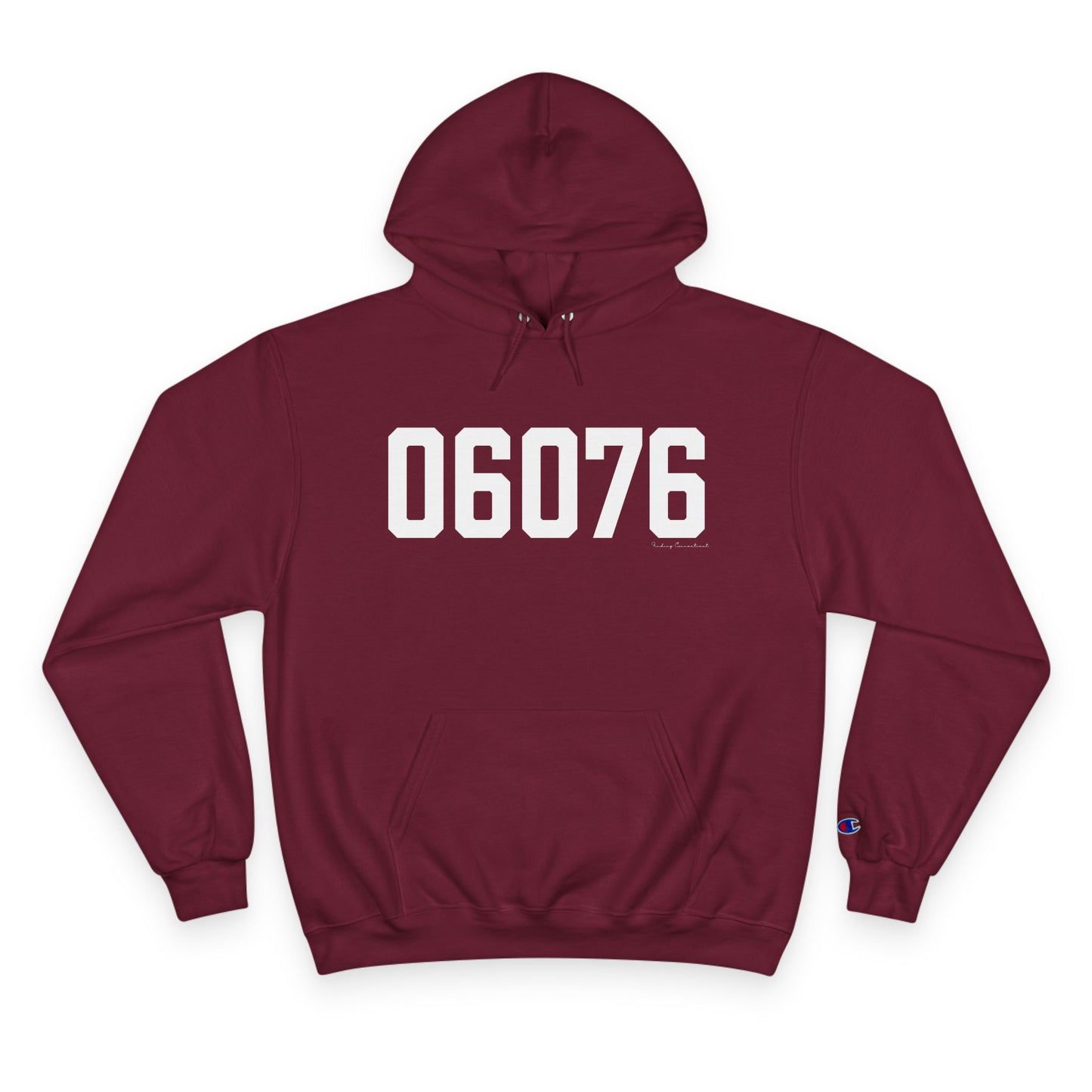 06076 Union CT Zip Code Champion Hoodie