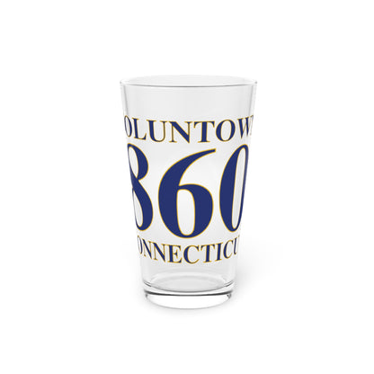 Voluntown 860 Connecticut Pint Glass, 16oz
