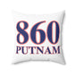 860 Putnam Red, White & Blue Spun Polyester Square Pillow