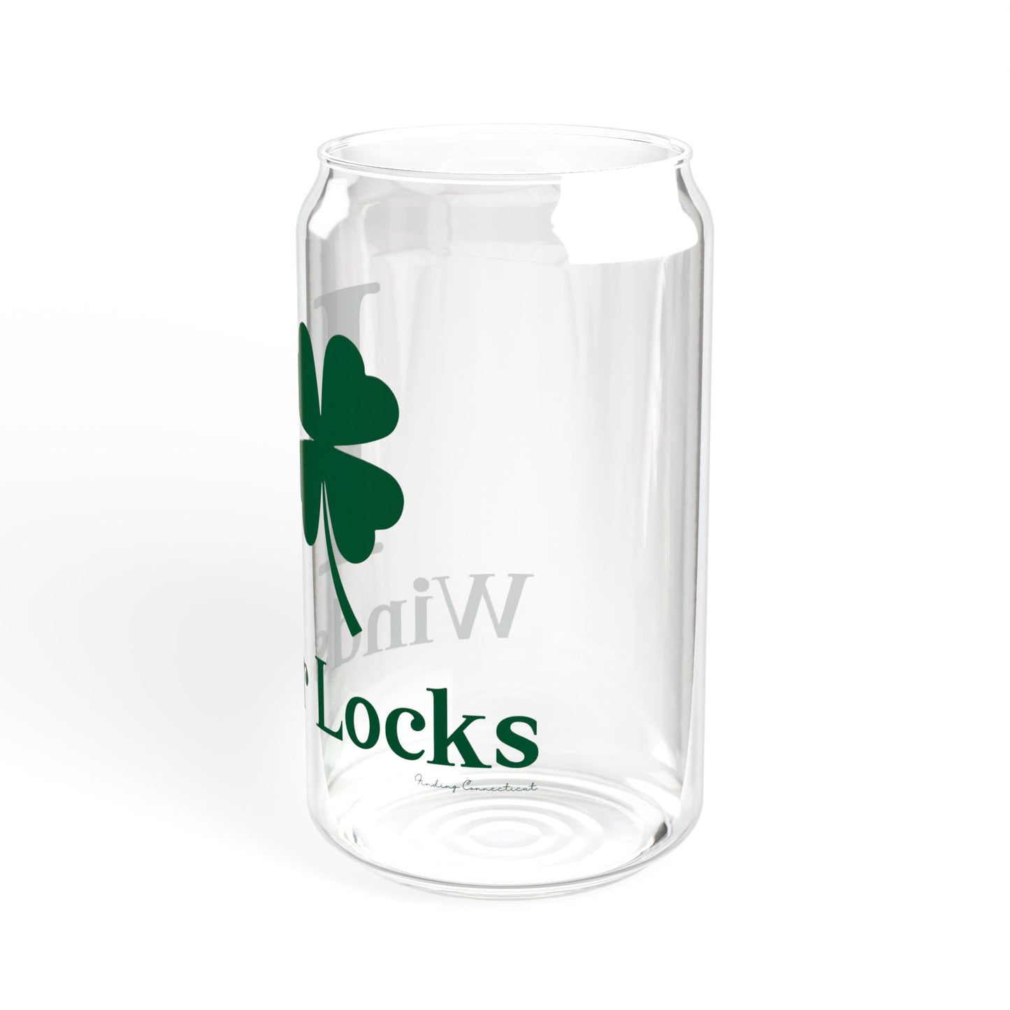 I Clover Windsor Locks Sipper Glass, 16oz