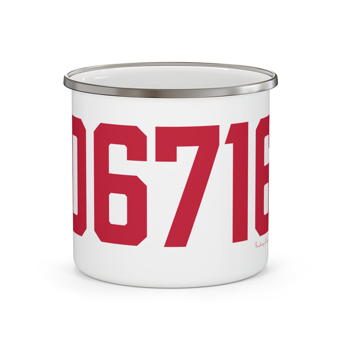 06716 Wolcott Connecticut Zip Code Enamel Camping Mug