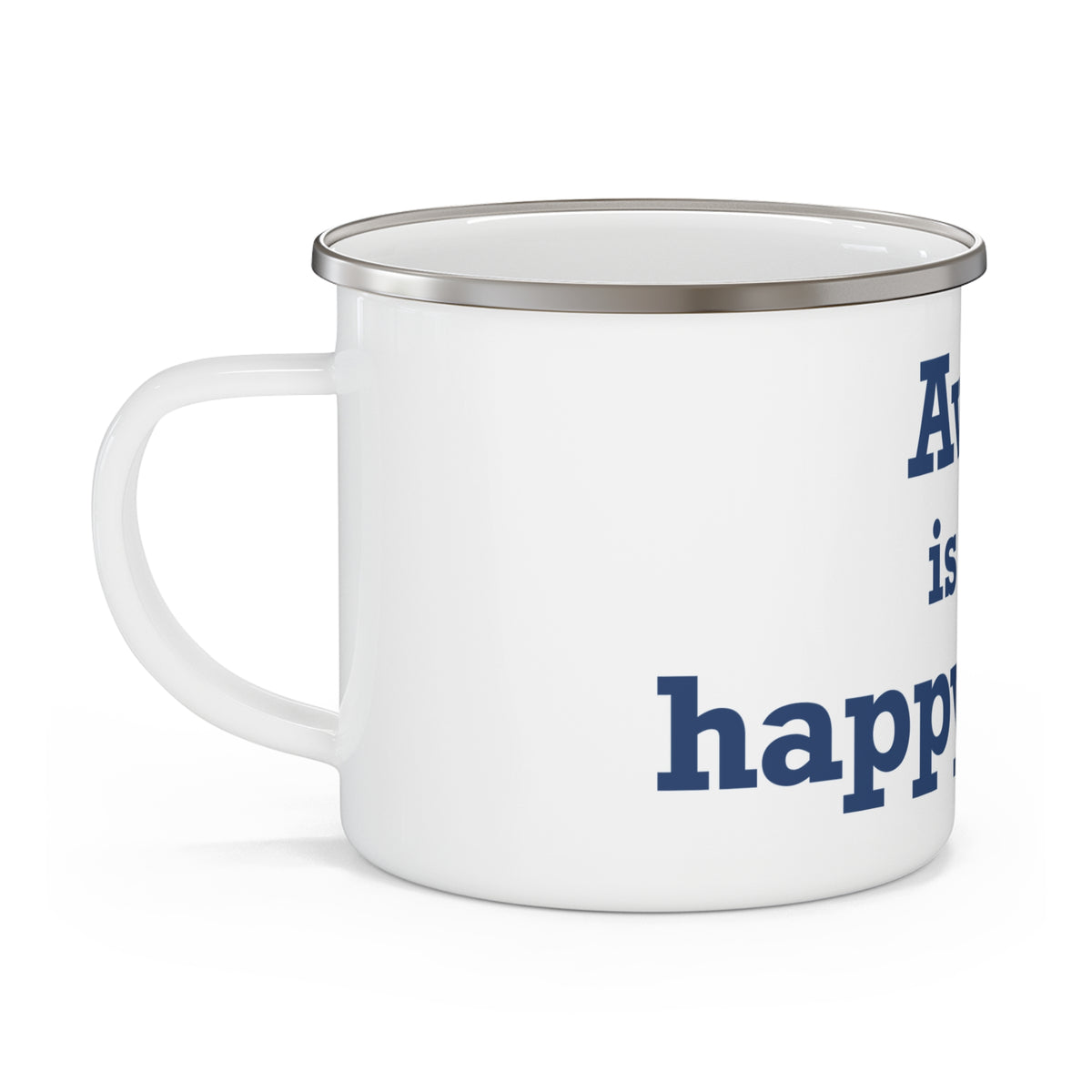 Avon is My Happy Place Enamel Camping Mug