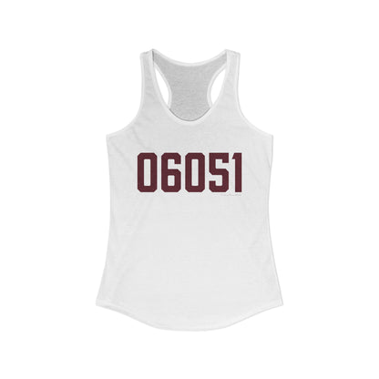 06051 New Britain Connecticut Zip Code Women's Ideal Racerback Tank Top