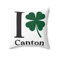 I Clover Canton Spun Polyester Square Pillow