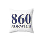 860 Norwich Spun Polyester Square Pillow