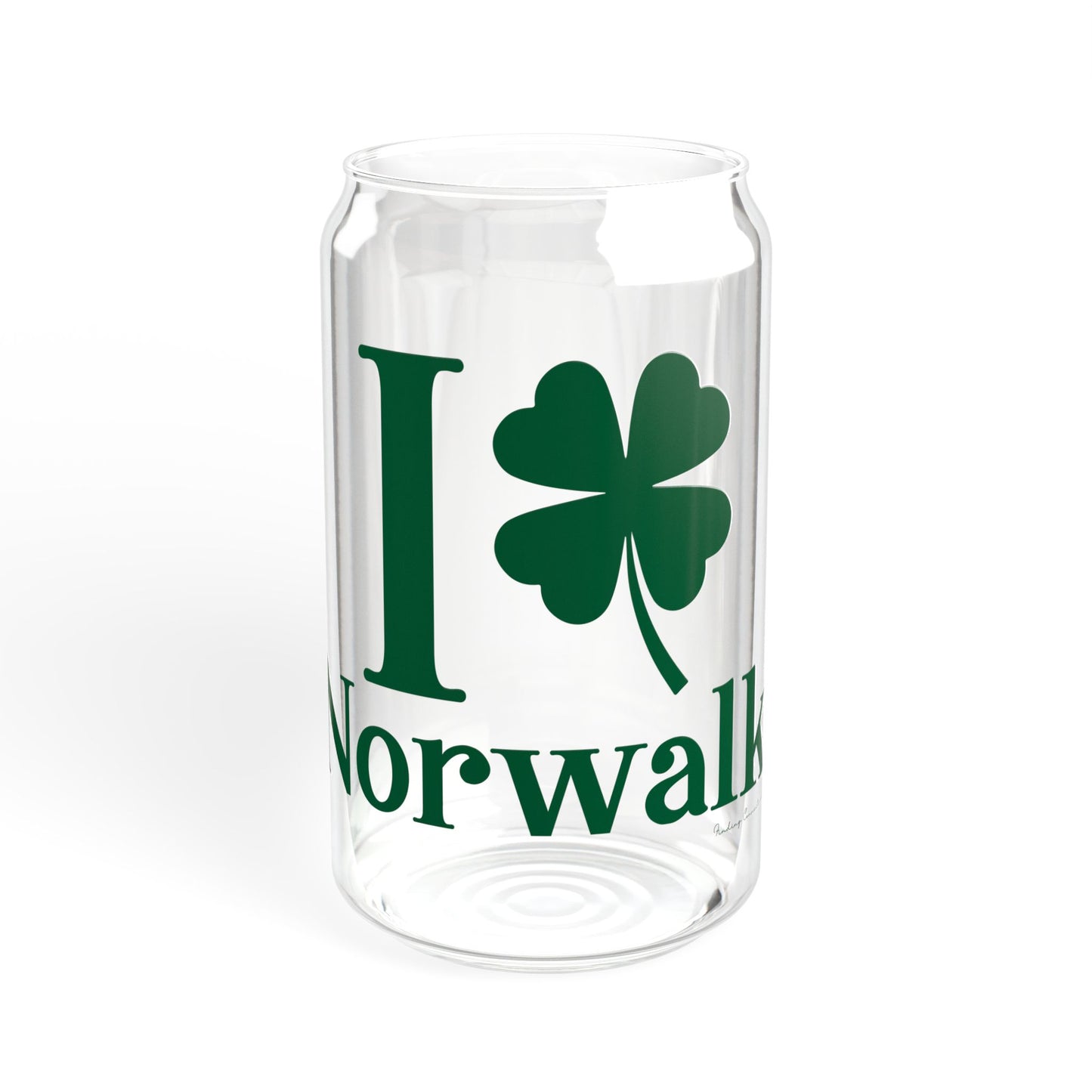 I Clover Norwalk Sipper Glass, 16oz