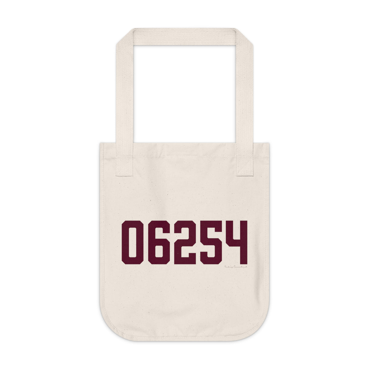 06254 Franklin Connecticut Zip Code Organic Canvas Tote Bag