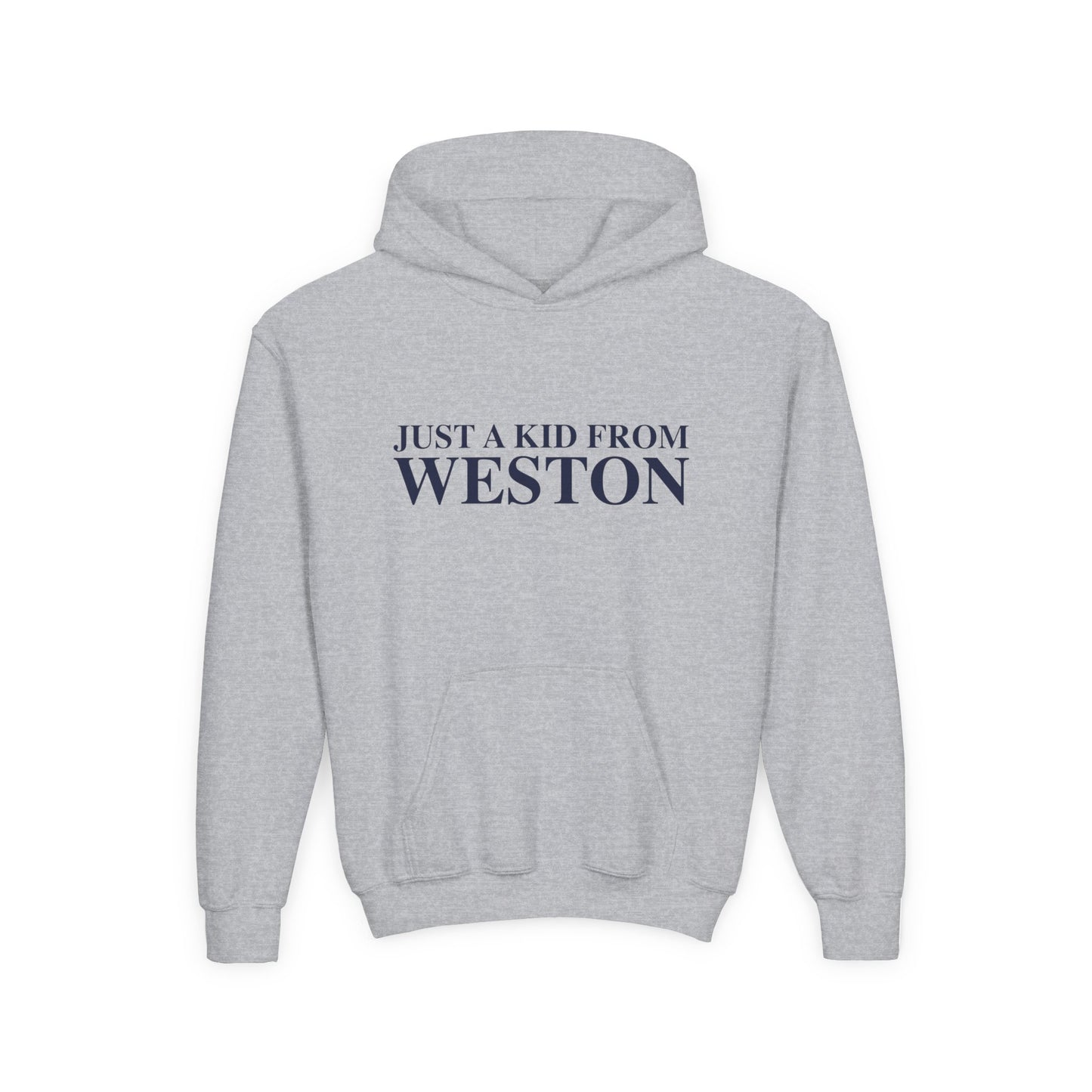 Just a kid from Weston Youth Heavy Blend Hooded Sweatshirt