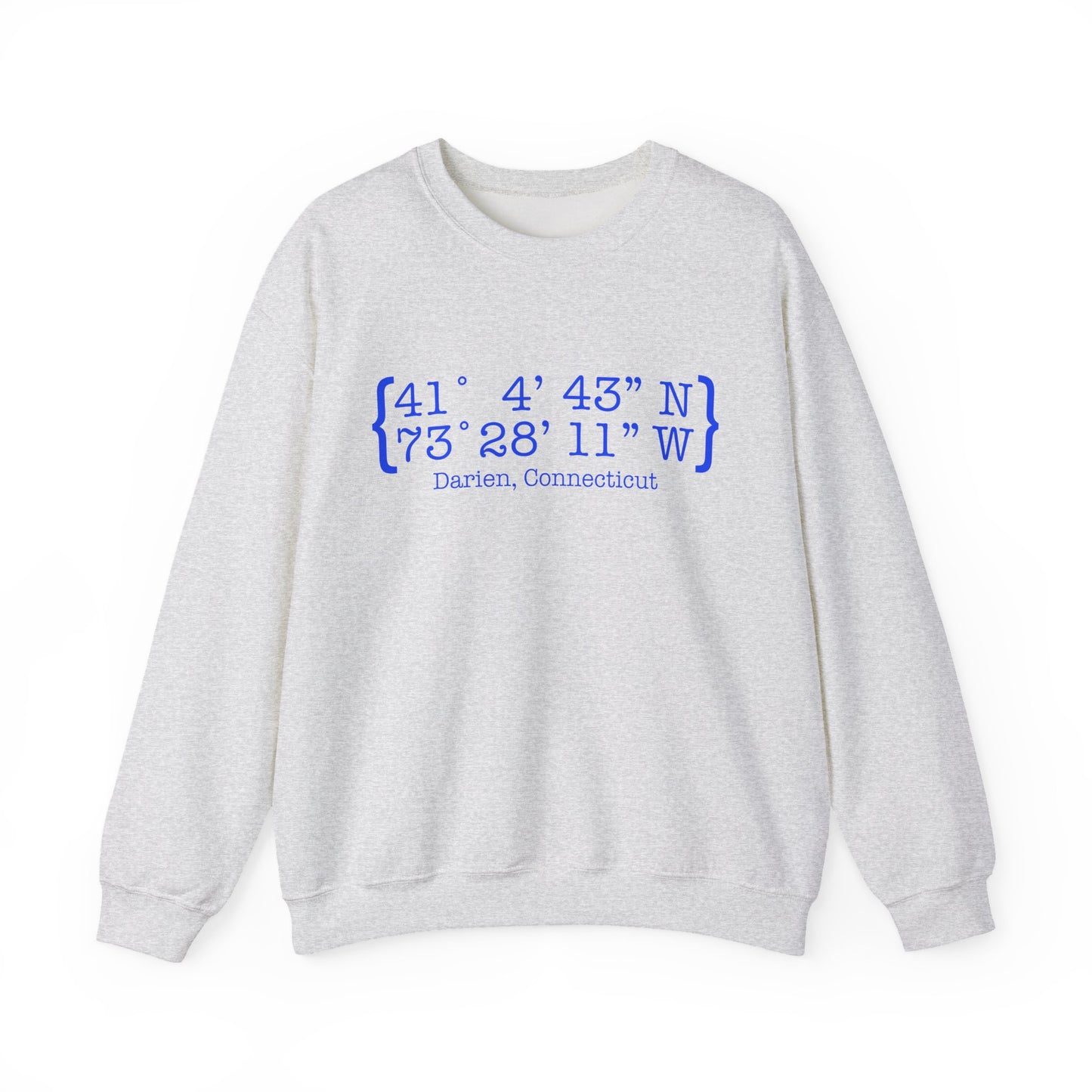 Darien Coordinates Unisex Heavy Blend™ Crewneck Sweatshirt