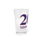 Middlebury Red, White & Blue Pint Glass, 16oz