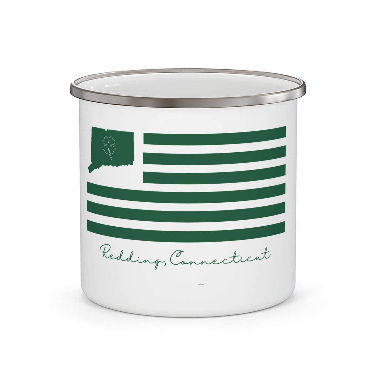 Redding Connecticut St Patrick’s Day Flag Enamel Camping Mug