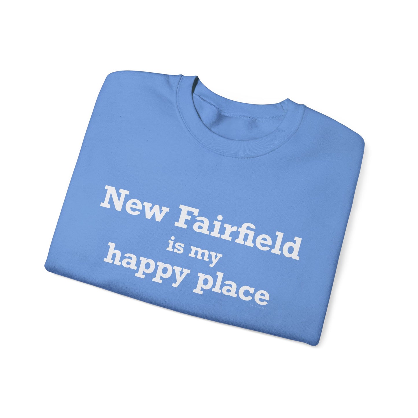 New Fairfield Is My Happy Place Unisex Heavy Blend™ Crewneck Sweatshirt