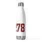 06278 Ashford Connecticut Zip Code 20oz Insulated Bottle