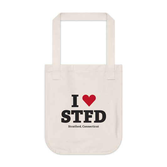 I Heart STFD Organic Canvas Tote Bag