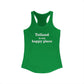 Tolland is My Happy Place Women's Ideal Racerback Tank Top