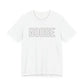 Goose Zip Code White & Black Unisex Jersey Short Sleeve T-Shirt