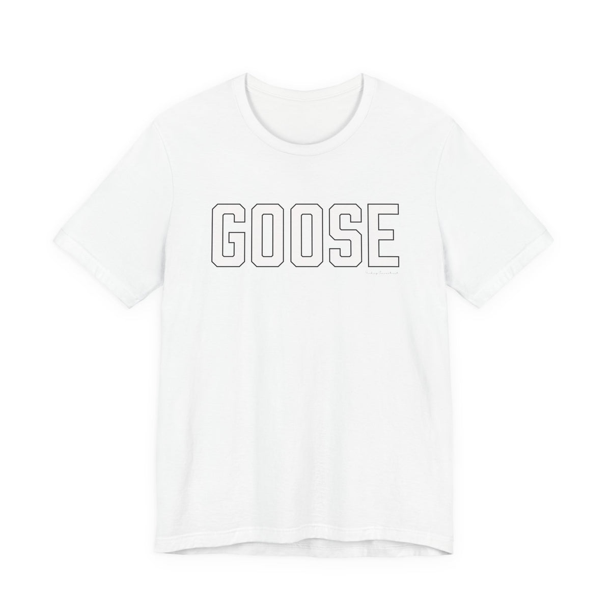 Goose Zip Code White & Black Unisex Jersey Short Sleeve T-Shirt