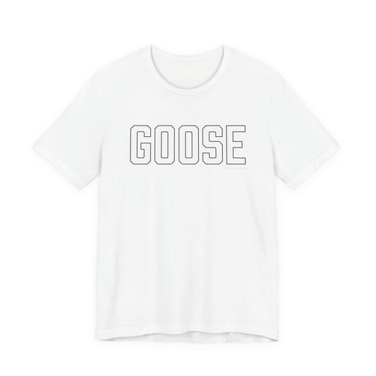 Goose Zip Code White & Black Unisex Jersey Short Sleeve T-Shirt
