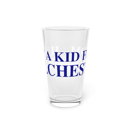 Just a kid from Colchester Pint Glass, 16oz