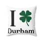 I Clover Durham Spun Polyester Square Pillow