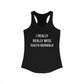 I Really Really Miss South Norwalk Women's Ideal Racerback Tank Top