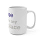 Goose Shows Are My Happy Place - Gray & Purple Mug 15oz